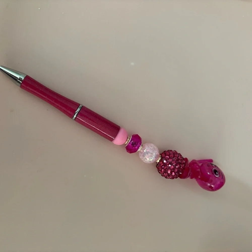 Disney Doorables: Star War: Pink Mace Windu handmade beaded pen